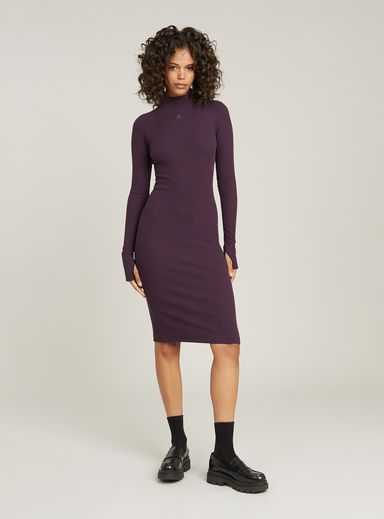 Rib Slim Dress
